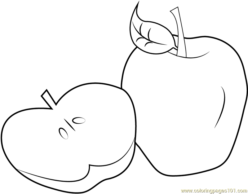 a for apple coloring pages