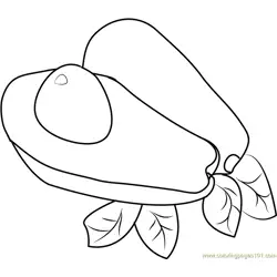 Avocados Free Coloring Page for Kids