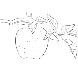 Apple Tree Free Coloring Page for Kids