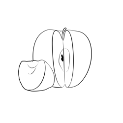 Apples 3 1 Free Coloring Page for Kids