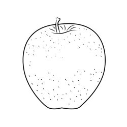 Red Apple Free Coloring Page for Kids