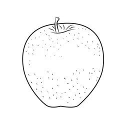 Red Apple Free Coloring Page for Kids