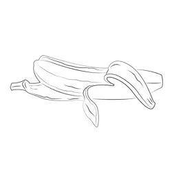 Banana Amazing Fruit Free Coloring Page for Kids