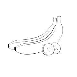 Banana Benefits Free Coloring Page for Kids