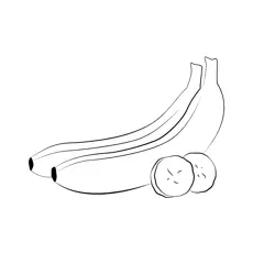 Banana Benefits Free Coloring Page for Kids