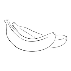 Banana To Sleeping Free Coloring Page for Kids