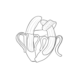 Bananas 2 Free Coloring Page for Kids