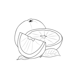 Citrus fruits 2 Free Coloring Page for Kids