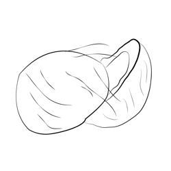 Fresh Coconut Free Coloring Page for Kids