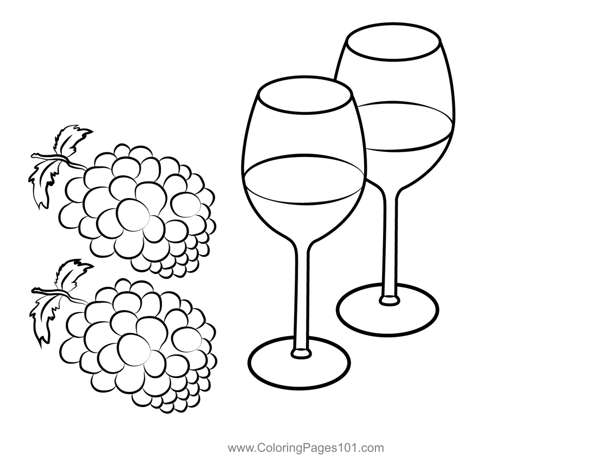 Grapes With Wine Glass