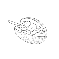 Jackfruit 1 Free Coloring Page for Kids