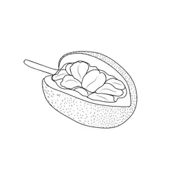 Jackfruit 1 Free Coloring Page for Kids
