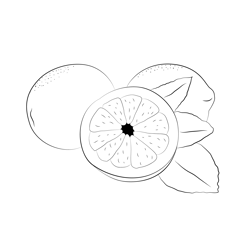 Lemons Look Free Coloring Page for Kids