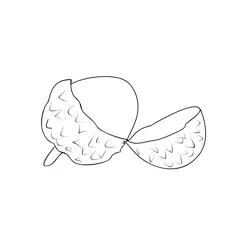 Lychee 2 Free Coloring Page for Kids