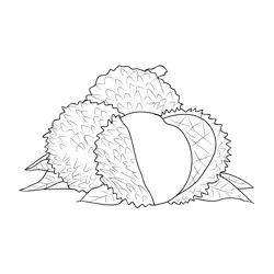Lychee 3 Free Coloring Page for Kids