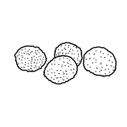 Lychee Fruit Free Coloring Page for Kids