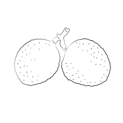 Lychee Free Coloring Page for Kids