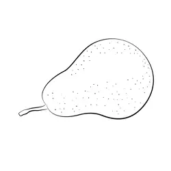 Pear Sleeping Free Coloring Page for Kids