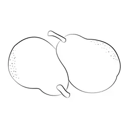 Pears Vitamins Free Coloring Page for Kids