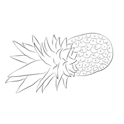 Biz Pineapples Free Coloring Page for Kids