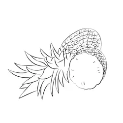 Health Benefits Of Pineapples Free Coloring Page for Kids