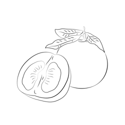 Pomelo Fotos Free Coloring Page for Kids
