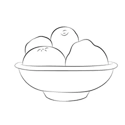 Quince In Pot Free Coloring Page for Kids