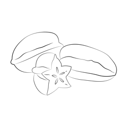 Eats Star Fruit Free Coloring Page for Kids