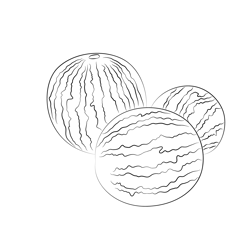 Spiced Baby Watermelons Free Coloring Page for Kids