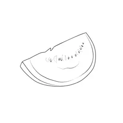 Watermelons 3 Free Coloring Page for Kids