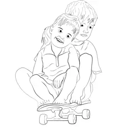 Bhai Duj 1 Free Coloring Page for Kids