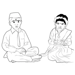 Bhaubij Free Coloring Page for Kids