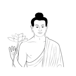Siddhartha Free Coloring Page for Kids