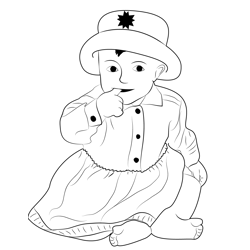 Happy Children's Day Free Coloring Page for Kids