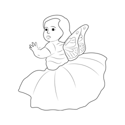 Super Cute Child Free Coloring Page for Kids
