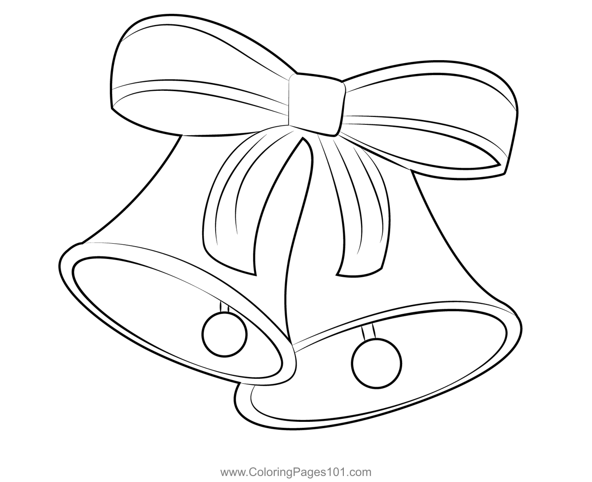 Christmas Bell Coloring Page For Kids Free Christmas Bells Printable 