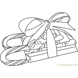 Candy Sleigh Free Coloring Page for Kids