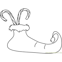 Candy Socks Free Coloring Page for Kids
