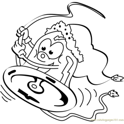 Chrismas Rollercoaster Free Coloring Page for Kids