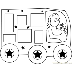 Christmas Express Free Coloring Page for Kids