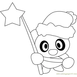 Cute Little Merry Christmas Free Coloring Page for Kids