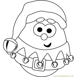 Minion Santa Free Coloring Page for Kids