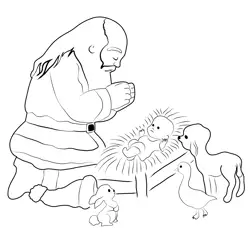 Christmas 2 Free Coloring Page for Kids