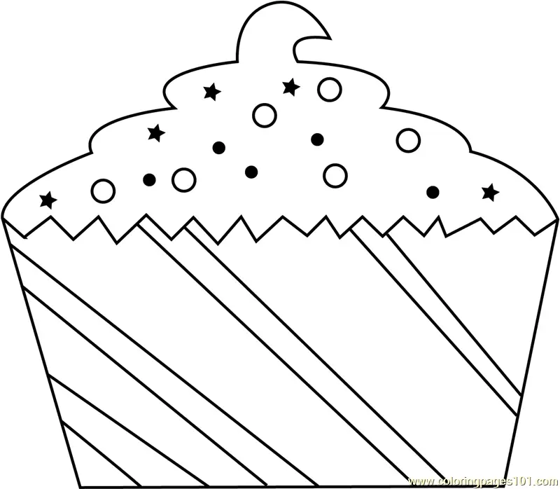 Christmas Pastry Coloring Page for Kids - Free Christmas Celebrations ...