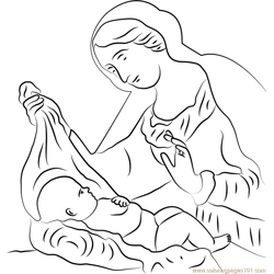 Celebrations on Christmas Free Coloring Page for Kids