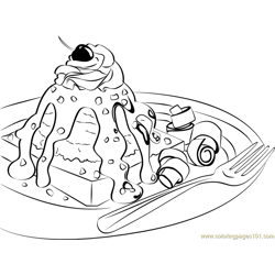 Desert on Christmas Free Coloring Page for Kids
