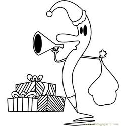 Christmas Gifts Coming Free Coloring Page for Kids