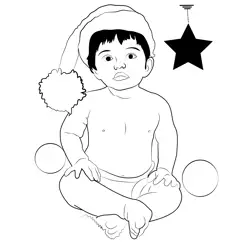 Christmas Day 1 Free Coloring Page for Kids