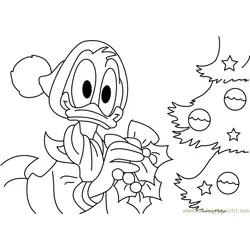 Donald Decorating Christmas Tree