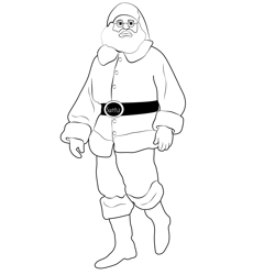 Merry Christmas 1 Free Coloring Page for Kids
